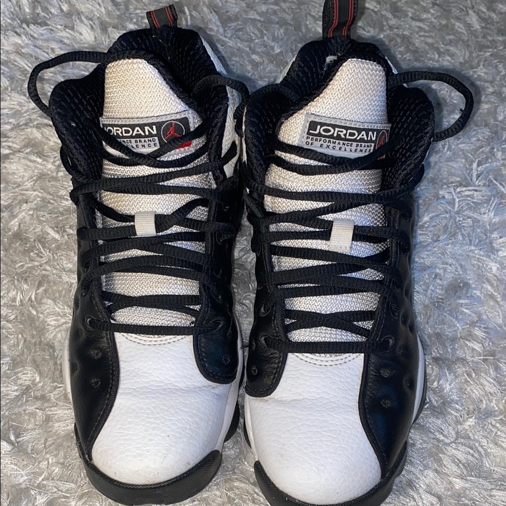 Jordan Black and White Sneakers